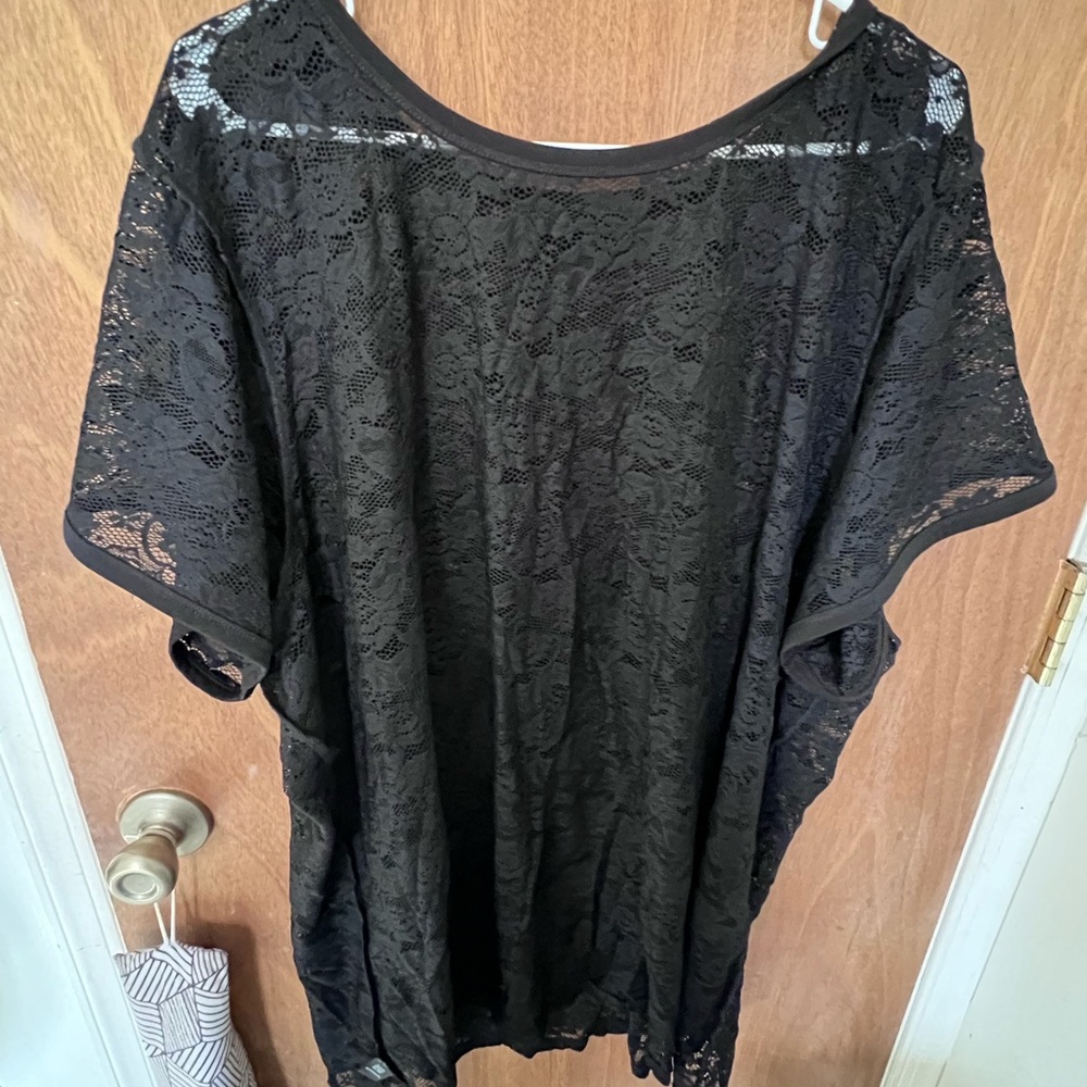 Lace sheer blouse